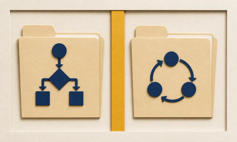 Two distinct layered-paper folders illustrating the EDD and CUIAB.