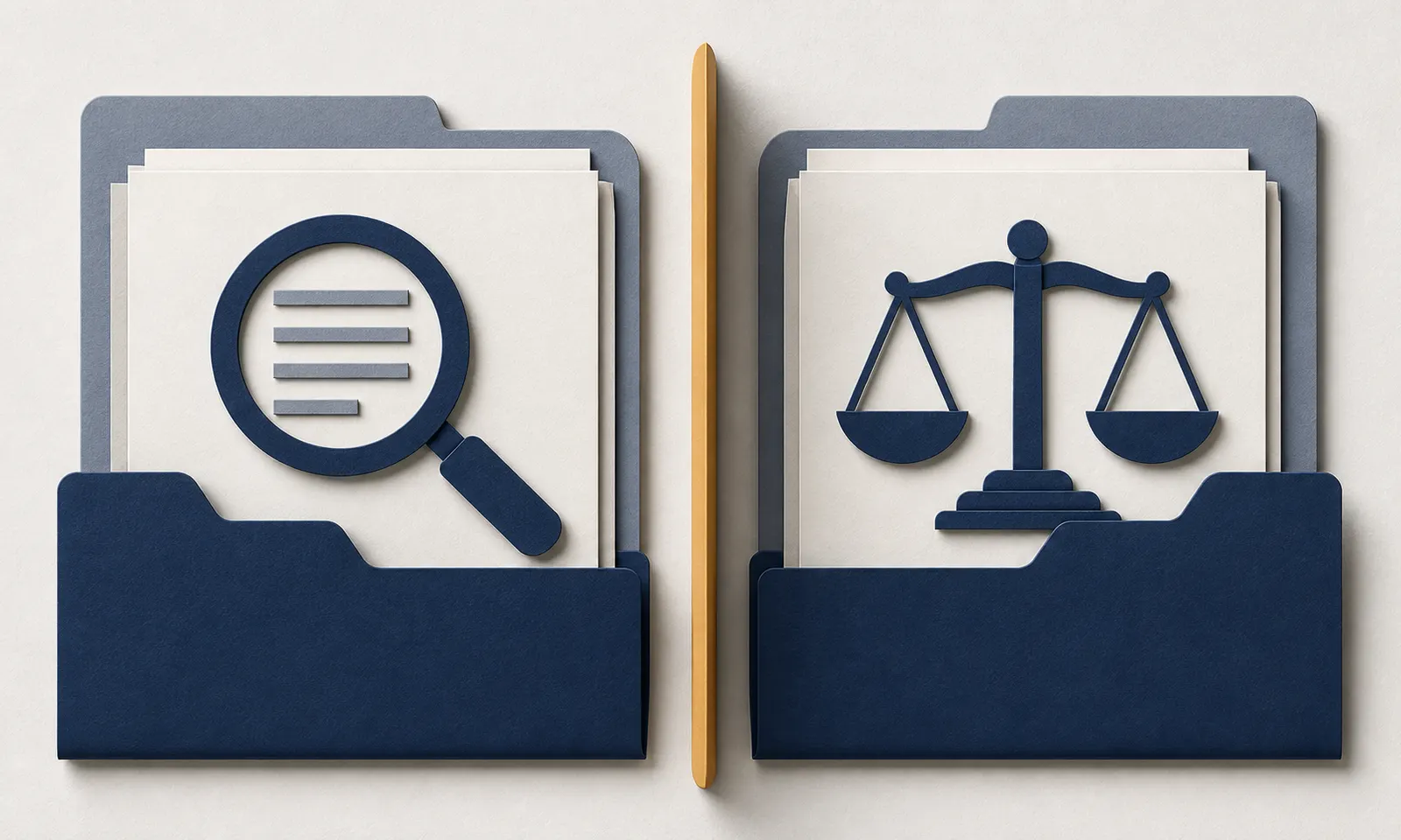 Layered-paper comparison of EDD and labor-law attorney review.