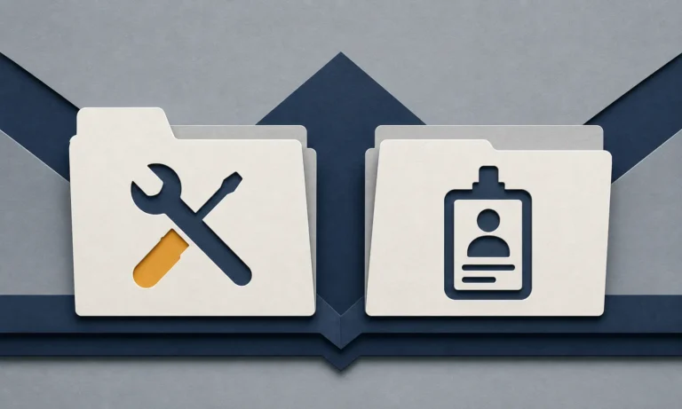 Layered-paper illustration for Contractor vs. Employee Designation: What’s the Difference?.
