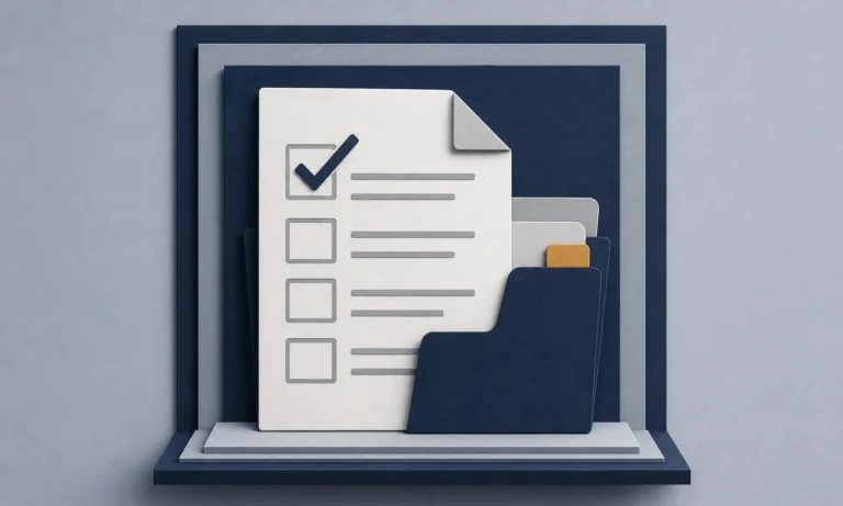 Layered-paper illustration for What Is the EDD Questionnaire, and Should You Complete It?.