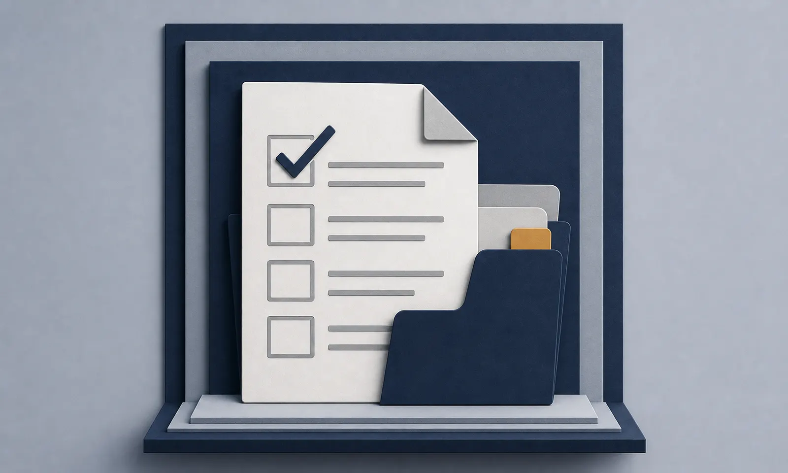 Layered-paper illustration for What Is the EDD Questionnaire, and Should You Complete It?.