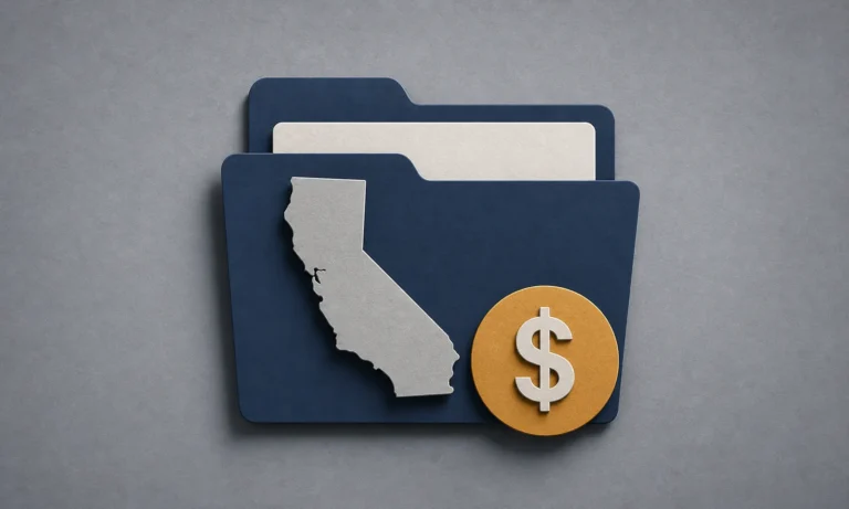 Layered-paper illustration for What Are California’s Unemployment Benefits?.