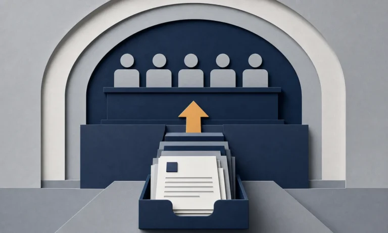 Layered-paper illustration for Case Study: Board Appeal.